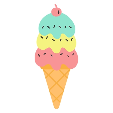 Free Ice Cream Cone Clipart to Edit Online