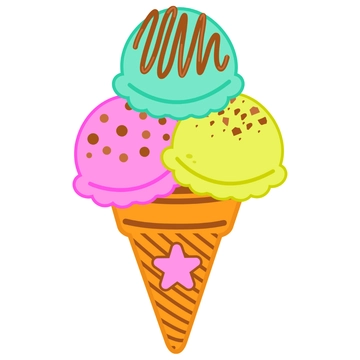 Free Cute Ice Cream Cone Clipart to Edit Online