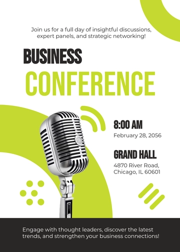 Free Conference Business Event Invitation Template to Edit Online