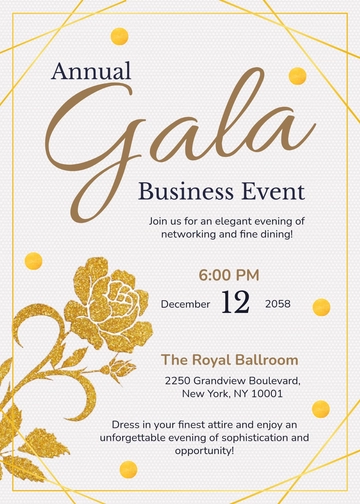 Free Formal Business Event Invitation Template to Edit Online