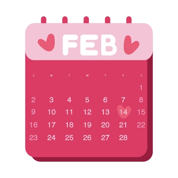 Free February Calendar Clipart to Edit Online