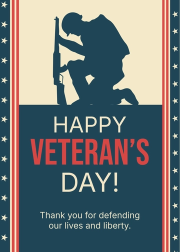 Free Appropriate Veterans Day Wishes Template to Edit Online