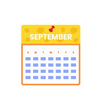 Free September Calendar Clipart to Edit Online