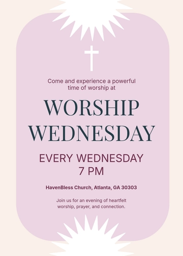 Free Church Event Invitation Background Template to Edit Online