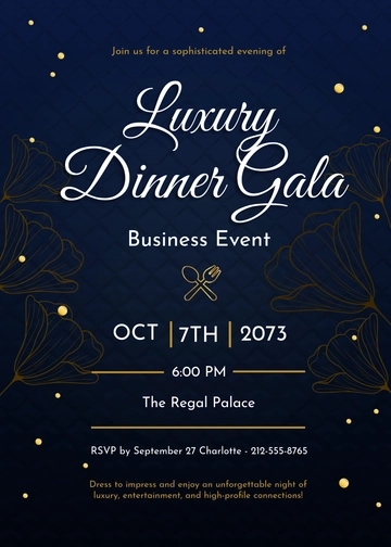 Free Luxury Business Event Invitation Template to Edit Online