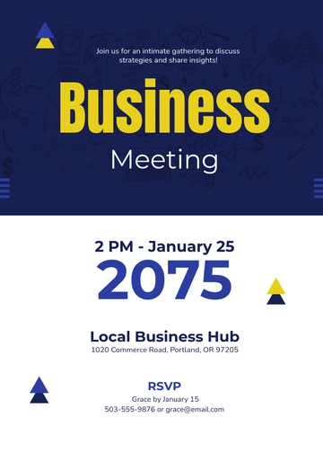Free Small Business Event Invitation Template to Edit Online