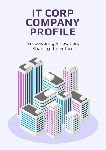 Free Tech Startup Company Profile Template to Edit Online