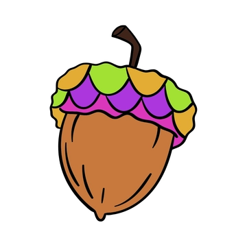 Free Colorful Acorn Clipart to Edit Online Free Colorful Acorn Clipart to Edit Online