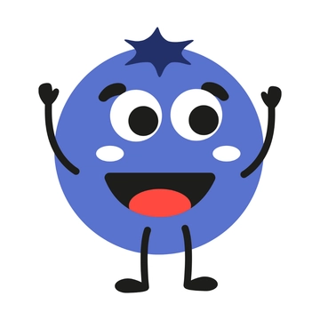 Free Cartoon Blueberry Clipart to Edit Online