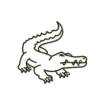 Free Alligator Outline Clipart to Edit Online Free Alligator Outline Clipart to Edit Online