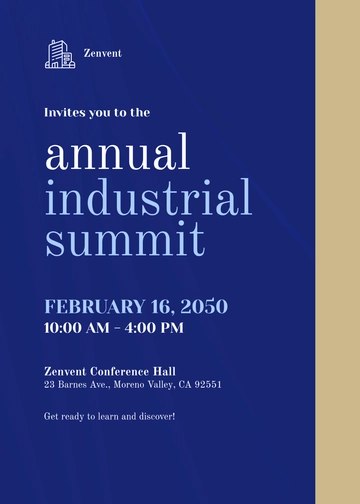 Free Professional Formal Invitation Template to Edit Online