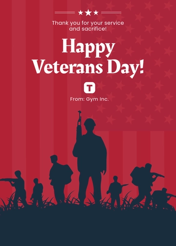 Free Veterans Wishes Template to Edit Online