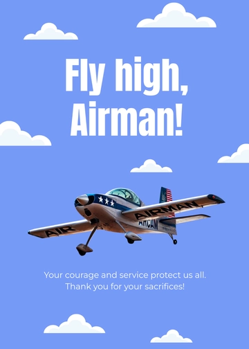 Free Air Force Veterans Day Wishes Template to Edit Online