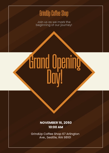 Free Creative Grand Opening Invitation Template to Edit Online