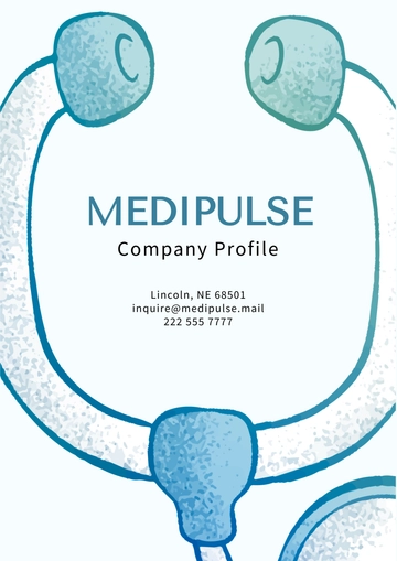 Free Healthcare Company Profile Template to Edit Online