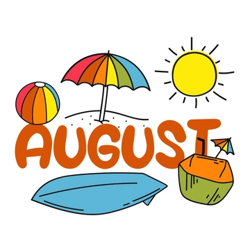 Free Summer August Clipart to Edit Online