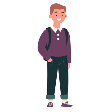 Free Simple Student Clipart to Edit Online