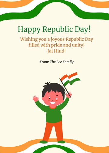 Free Indian Republic Day Wishes Template to Edit Online Free Indian Republic Day Wishes Template to Edit Online