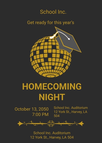 Free School Formal Invitation Template to Edit Online