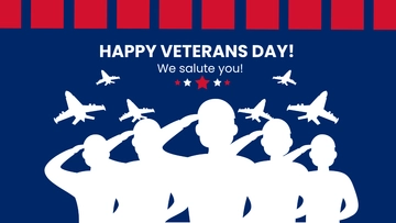 Free Veterans Wishes Background Template to Edit Online