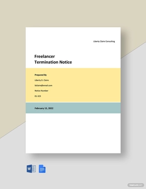 Freelancer Terminate Notice Template