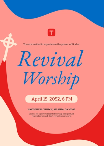 Free Creative Church Invitation Template to Edit Online