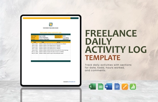 Freelance Daily Activity Log Template