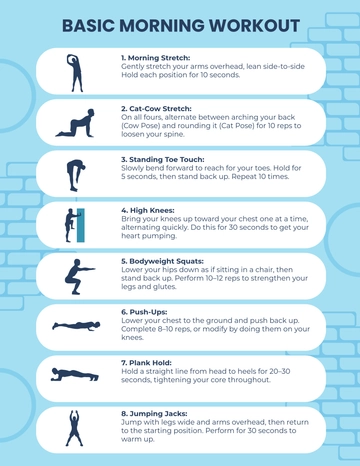 Free Good Morning Workout Template to Edit Online