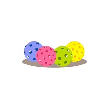 Free Colorful Pickleball Clipart to Edit Online