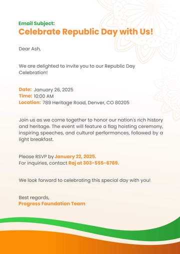Free Republic Day Email Template to Edit Online Free Republic Day Email Template to Edit Online