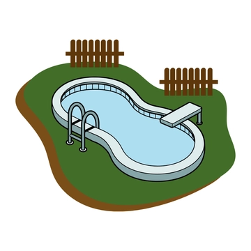Free Backyard Pool Clipart to Edit Online