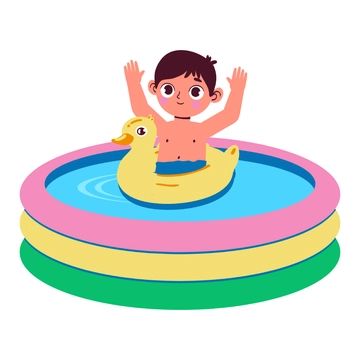 Free Kids Swimming Pool Clipart to Edit Online