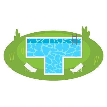 Free Modern Pool Design Clipart to Edit Online