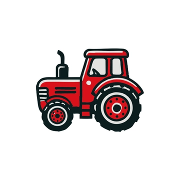 Free Red Tractor Clipart to Edit Online