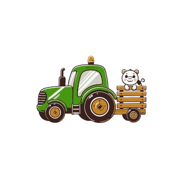 Free Kids Tractor Clipart to Edit Online