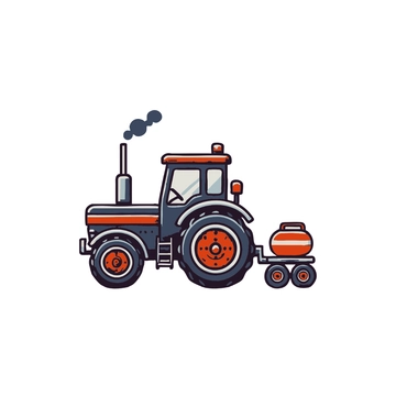 Free Modern Tractor Clipart to Edit Online