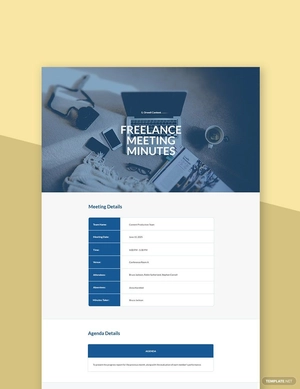 Sample Freelancer Meeting Minutes Template