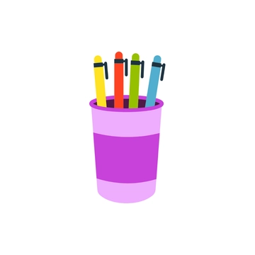 Free Colored Pen Clipart to Edit Online