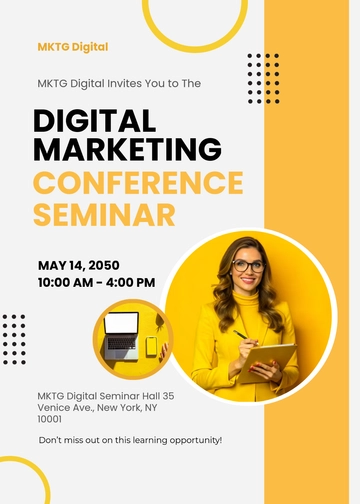 Free Conference Seminar Invitation Template to Edit Online