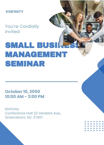 Free Formal Seminar Invitation Template to Edit Online