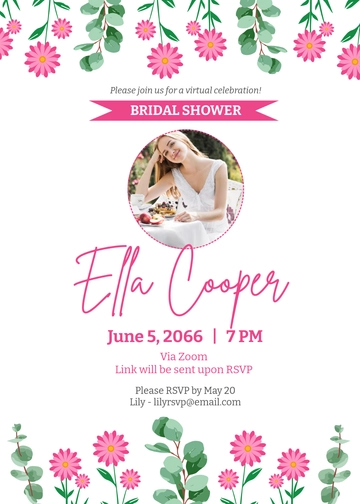 Free Digital Bridal Shower Invitation Template to Edit Online | Template.net