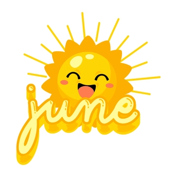 Free Happy June Clipart to Edit Online