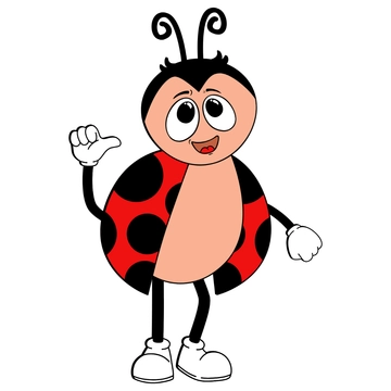 Free Cartoon Ladybug Clipart to Edit Online