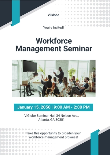 Free Customizable Seminar Invitation Template to Edit Online