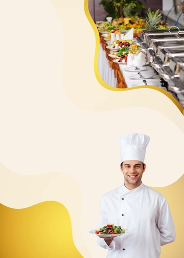 Free Food Catering Invitation Background Template to Edit Online
