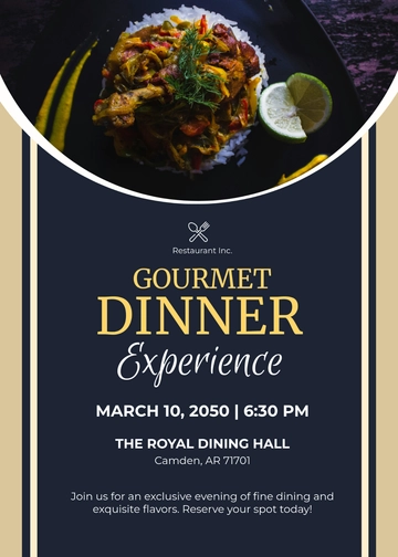 Free Food Invitation Template to Edit Online