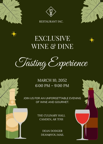 Free Professional Food Tasting Event Invitation Template to Edit Online