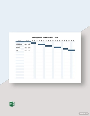 Management Release Gantt Chart Template