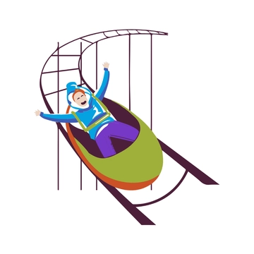Free Fun Roller Coaster Clipart to Edit Online