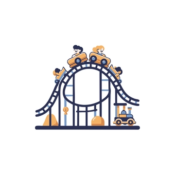 Free Kids Roller Coaster Clipart to Edit Online
